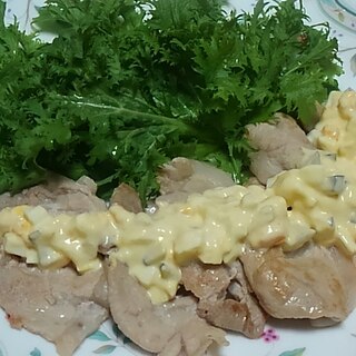 豚肉のタルタルソースがけ☆